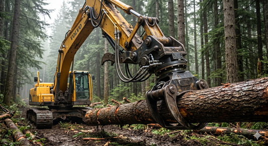 heavy duty hydraulic rotator for log grapple