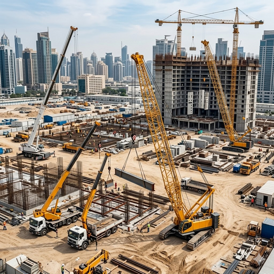 The crane operates using a high-quality hydraulic motor.