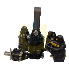 DRB-3030F Hydraulic Rotator Technical Details and Connection Points
