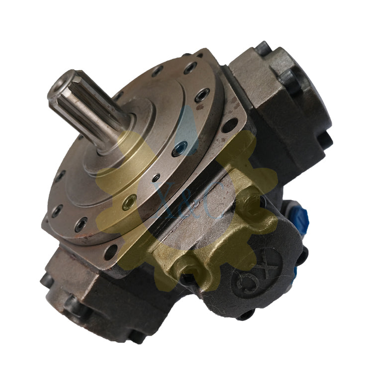 XWM1 Series Radial Piston Hydraulic Motor Dimensional Drawing and Assembly Instructions
