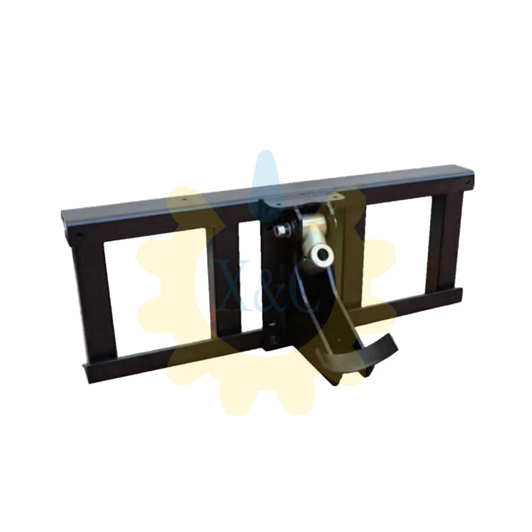 Slip steer connection frame