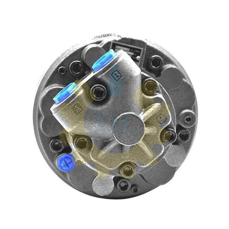 XSM5 Series Radial Piston Hydraulic Motor Dimensional Drawing and Assembly Instructions
