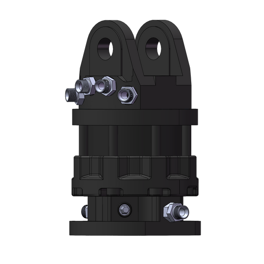 DRB-60F Hydraulic Rotator Technical Specifications and Dimensions Chart
